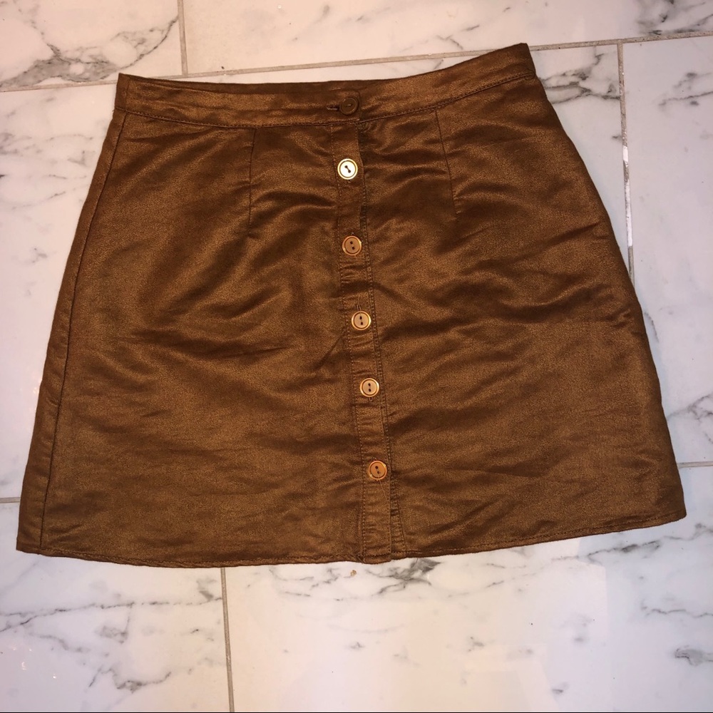 Rue 21 faux suede mini skirt M